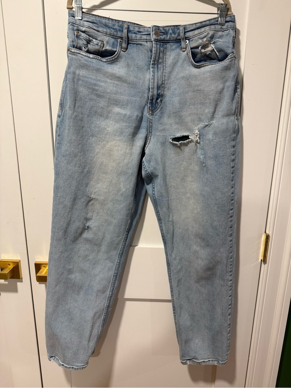 Dear John Women’s Calabasas 90’s Straight Leg Distressed Jeans - Size 31